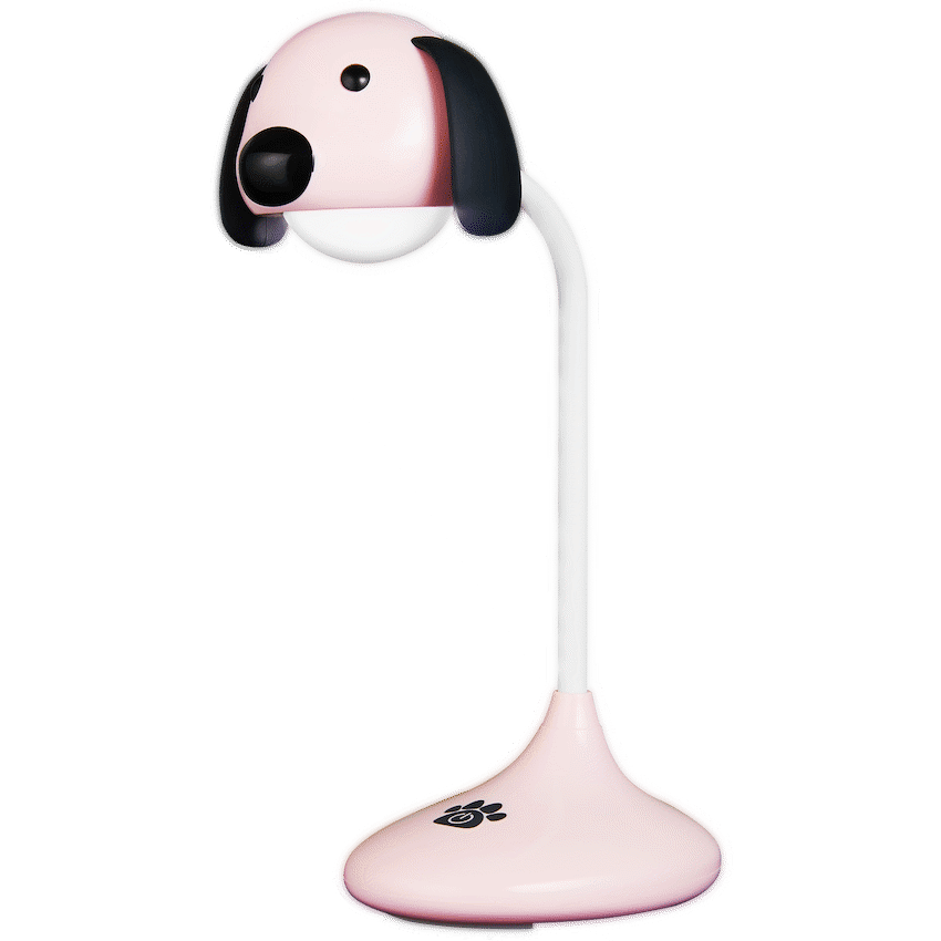 Volkano Lighting Lumo Neon Series LED Desk Lamp - Pink Dog