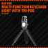 Volkano Lighting Rugged by Volkano Multi-Function Keychain Light with Tripod