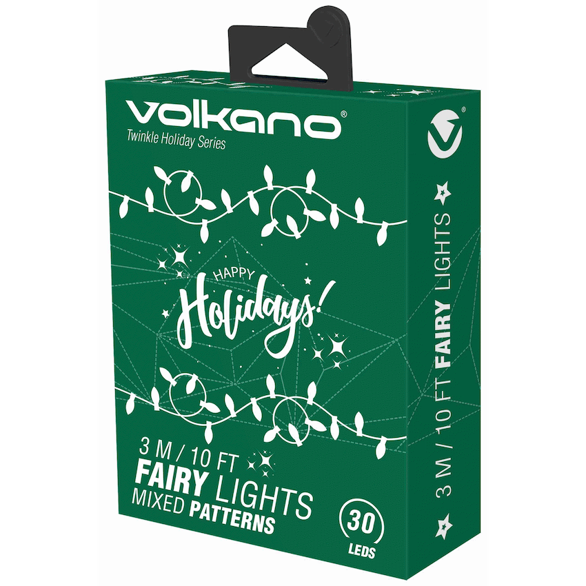 Volkano Lighting Volkano Twinkle Holiday Series Fairy Light 3m/10ft 30 LEDs - Christmas