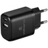 Volkano Mobile Accessories Volkano Cupla Series 5v/2.4a 12w Dual USB-A & USB-C Wall Charger - Black