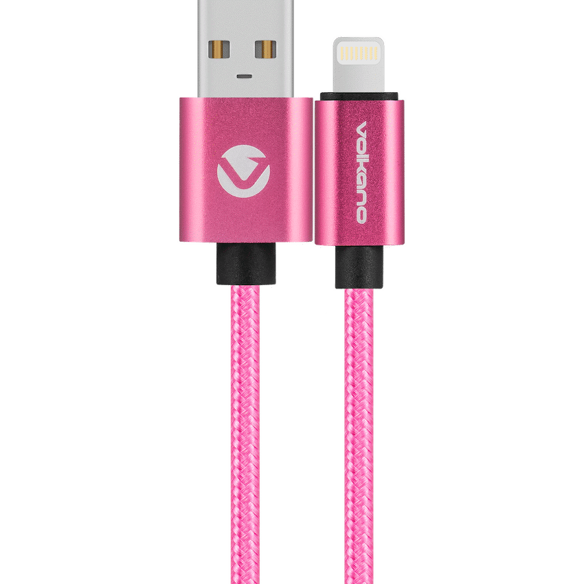Volkano Mobile Accessories Volkano Fashion Series Lightning Cable 1.8m - Pink