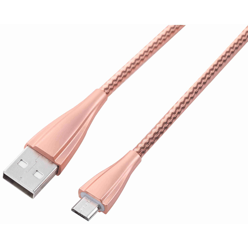 Volkano Mobile Accessories Volkano Fashion Series Micro USB Cable 1.8m - Rose Gold
