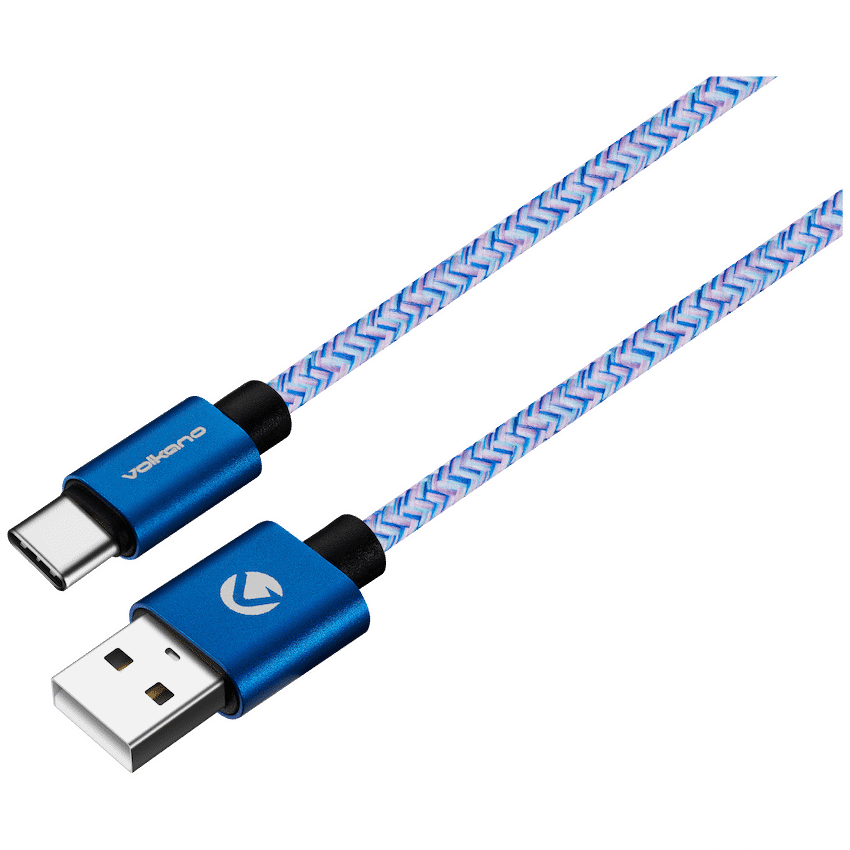 Volkano Mobile Accessories Volkano Fashion Series Micro USB Cable 1.8m - Sky Blue