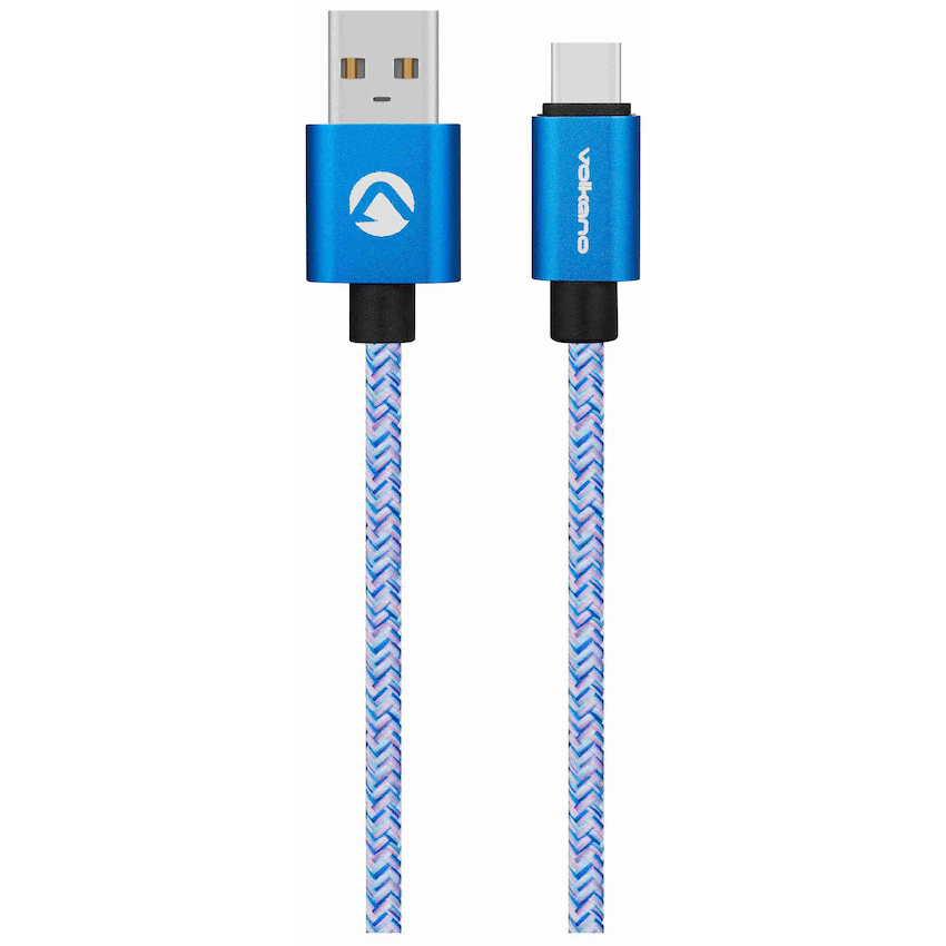 Volkano Mobile Accessories Volkano Fashion Series Micro USB Cable 1.8m - Sky Blue