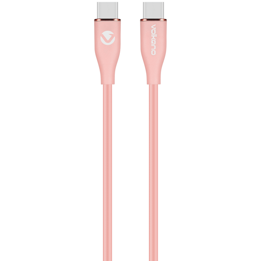 Volkano Mobile Accessories Volkano Flexi Series Type-C to Type-C 1.5m 60w - Pink