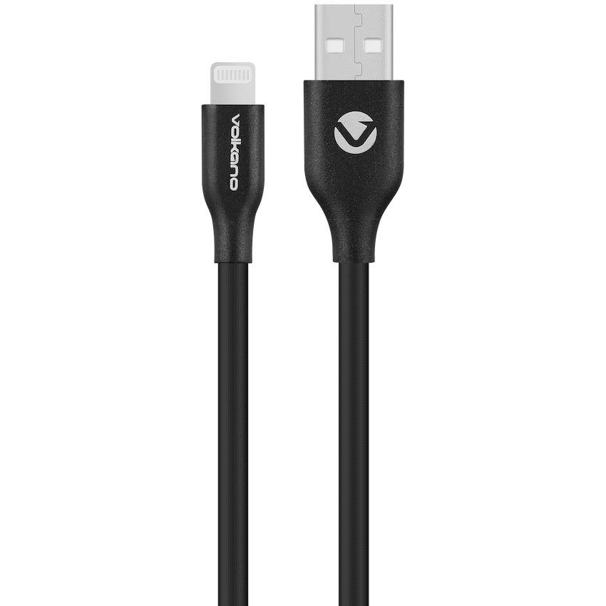 Volkano Mobile Accessories Volkano Flexi Series USB to MFI Lightning 1.5m 5v 2.4a 12w - Black