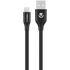Volkano Mobile Accessories Volkano Flexi Series USB to MFI Lightning 1.5m 5v 2.4a 12w - Black