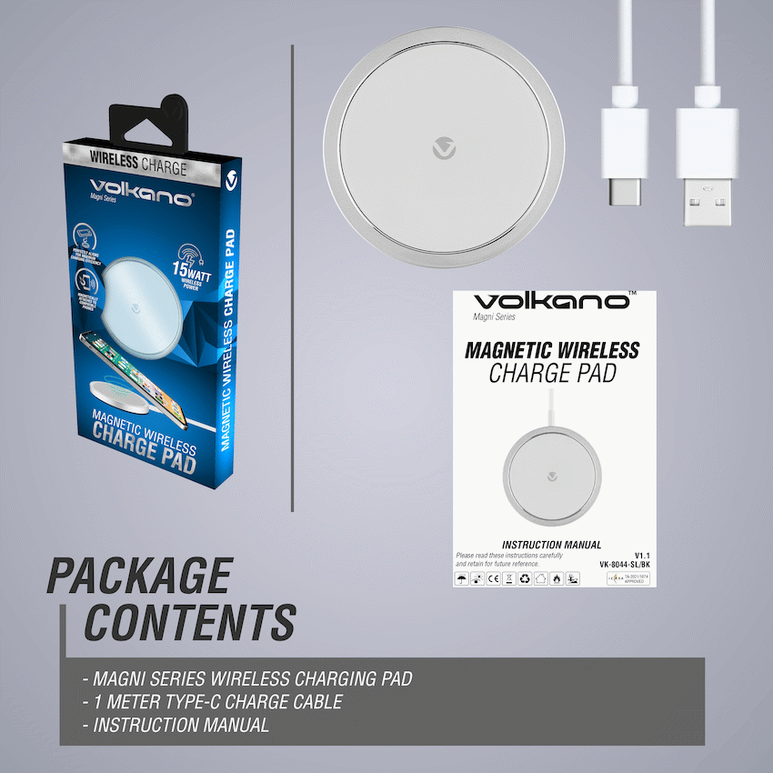 Volkano Mobile Accessories Volkano Magni Series MagSafe Wireless Charge Pad