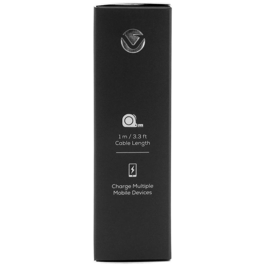 Volkano Mobile Accessories Volkano On-The-Go 3-in-1 1m Braided Cable - Black