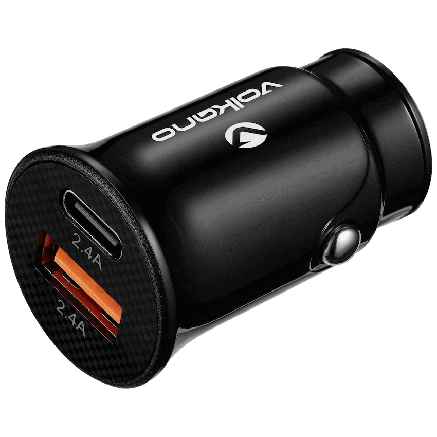 Volkano Mobile Accessories Volkano On-The-Go Dual USB Car Charger 12w
