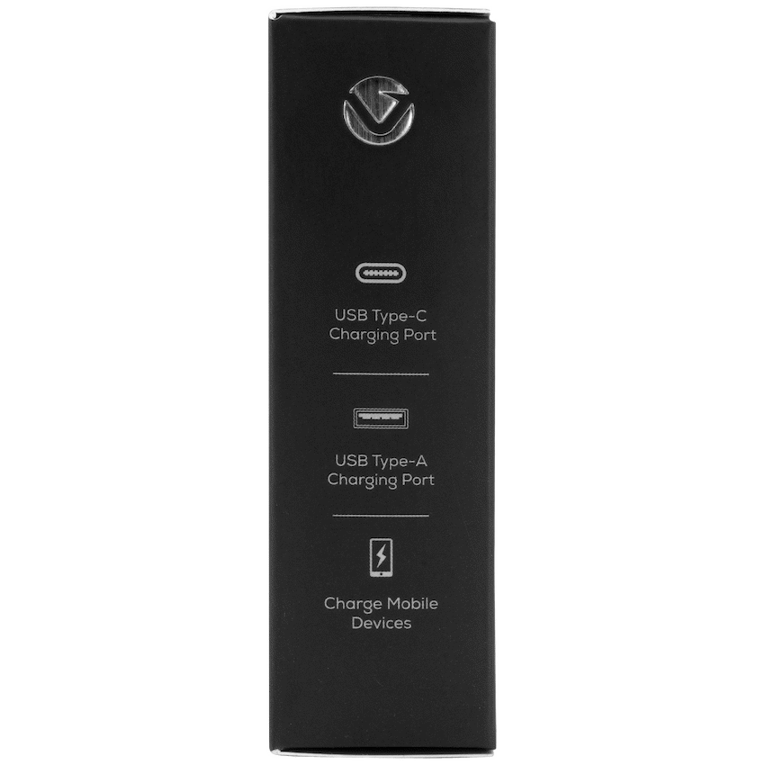 Volkano Mobile Accessories Volkano On-The-Go USB + Type-C 12w Car Charger - Black