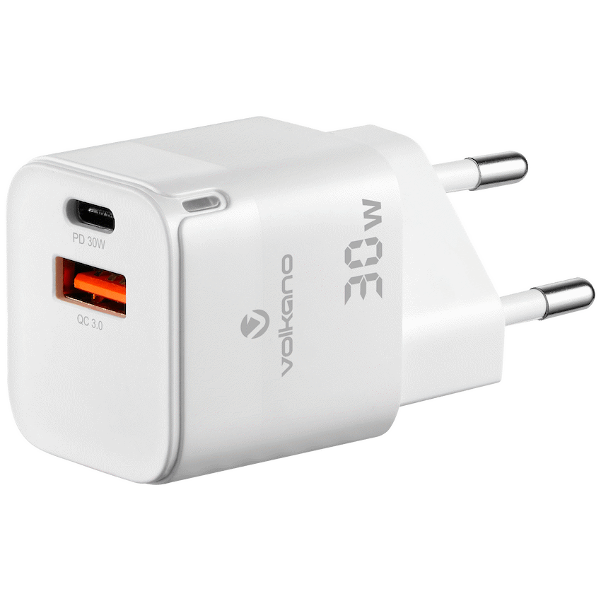 Volkano Mobile Accessories Volkano Potent Pro 30W Dual Wall Charger