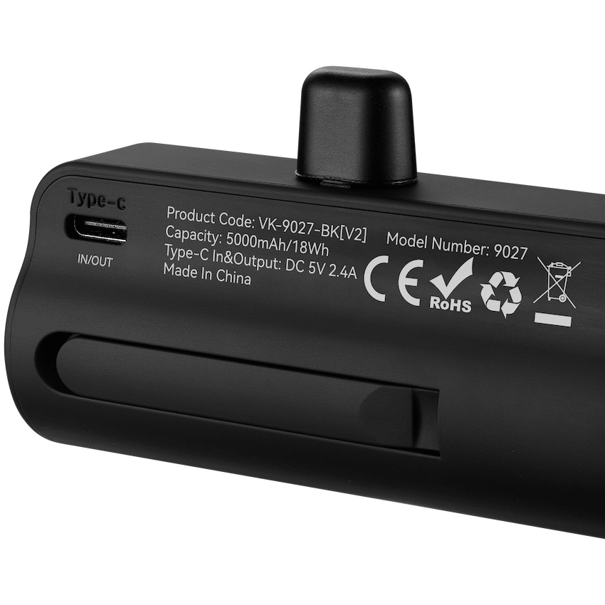 Volkano Mobile Accessories Volkano Relief Pro Power Bank - 5000mAh Type-C Direct Plug-In