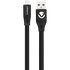 Volkano Mobile Accessories Volkano Slim Series Flat PVC Lightning Cable 1.2m - Black