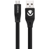 Volkano Mobile Accessories Volkano Slim Series Flat PVC Micro USB Cable 1.2m - Black
