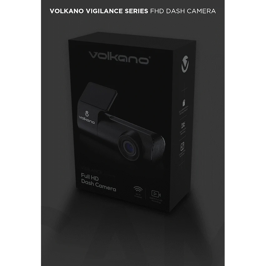 Volkano Photography Volkano Vigilance Series FHD Dash Camera - Black