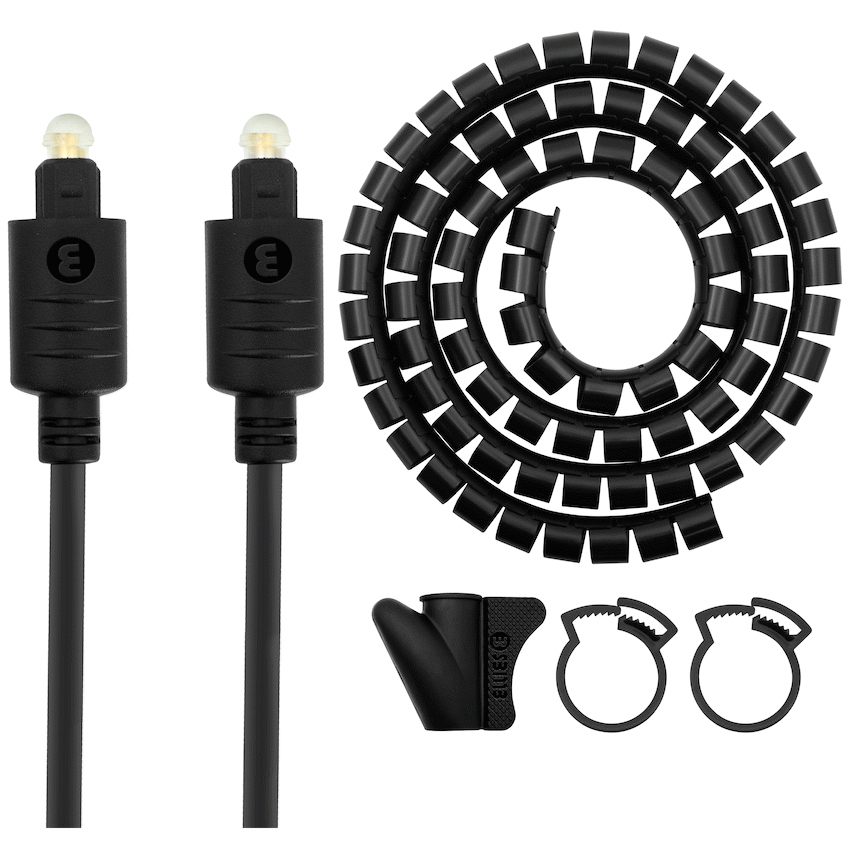 Volkano Televisions Volkano 1.2m & 3m Toslink Cables and 1.5m 20mm Express Cable - Bundle