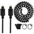 Volkano Televisions Volkano 1.2m & 3m Toslink Cables and 1.5m 20mm Express Cable - Bundle