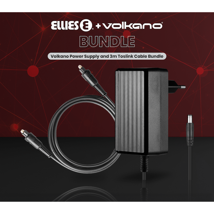 Volkano Televisions Volkano Power Supply and 3m Toslink Cable Bundle