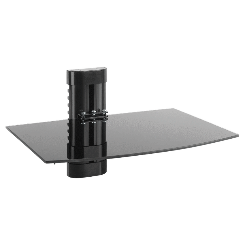 Volkano Televisions Volkano Steel Series Aluminium, Steel and Tempered Glass Single Shelf Unit