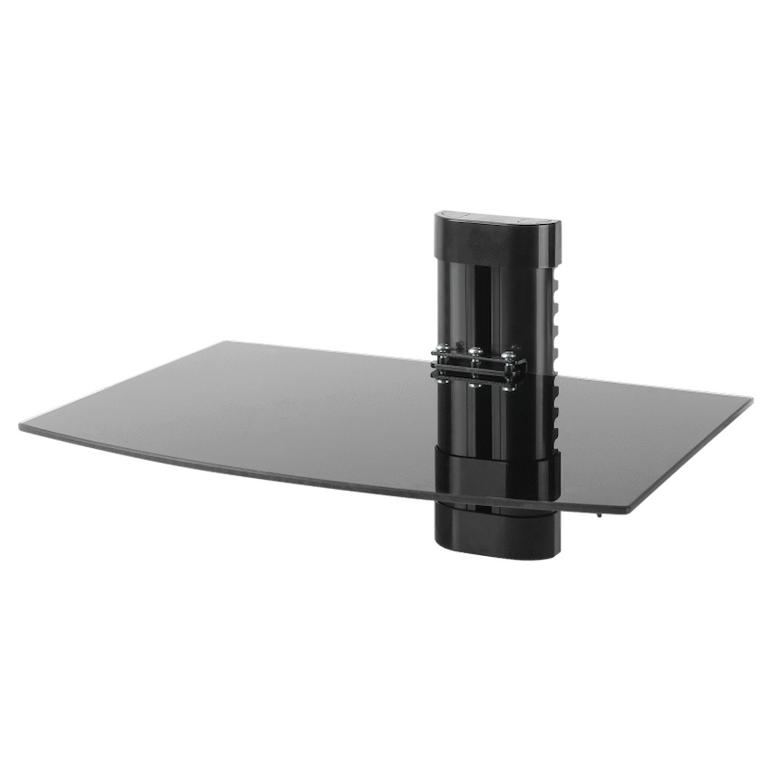 Volkano Televisions Volkano Steel Series Aluminium, Steel and Tempered Glass Single Shelf Unit