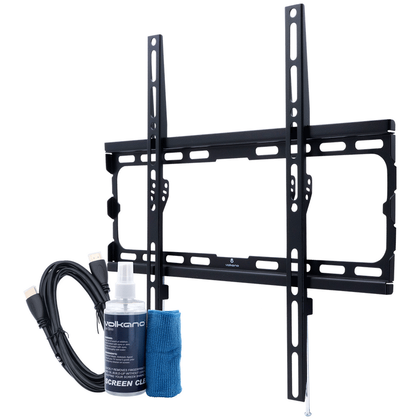 Volkano Televisions Volkano Steel Series Fixed TV Wall Mount Bundle for up to 70" TVs