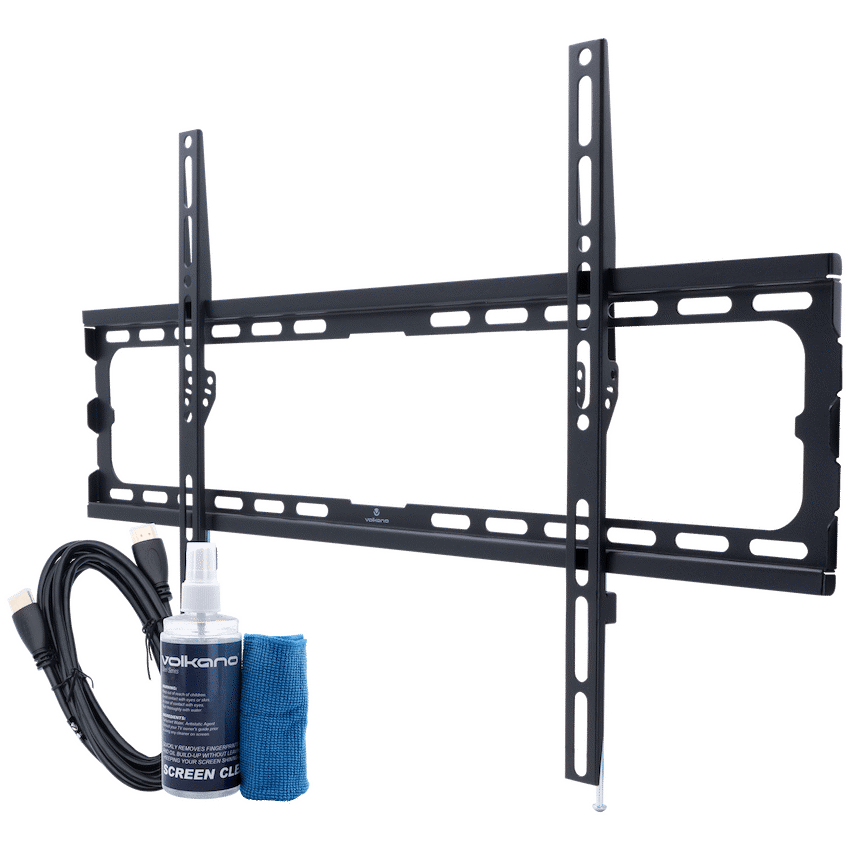 Volkano Televisions Volkano Steel Series Fixed TV Wall Mount Bundle for up to 86" TVs