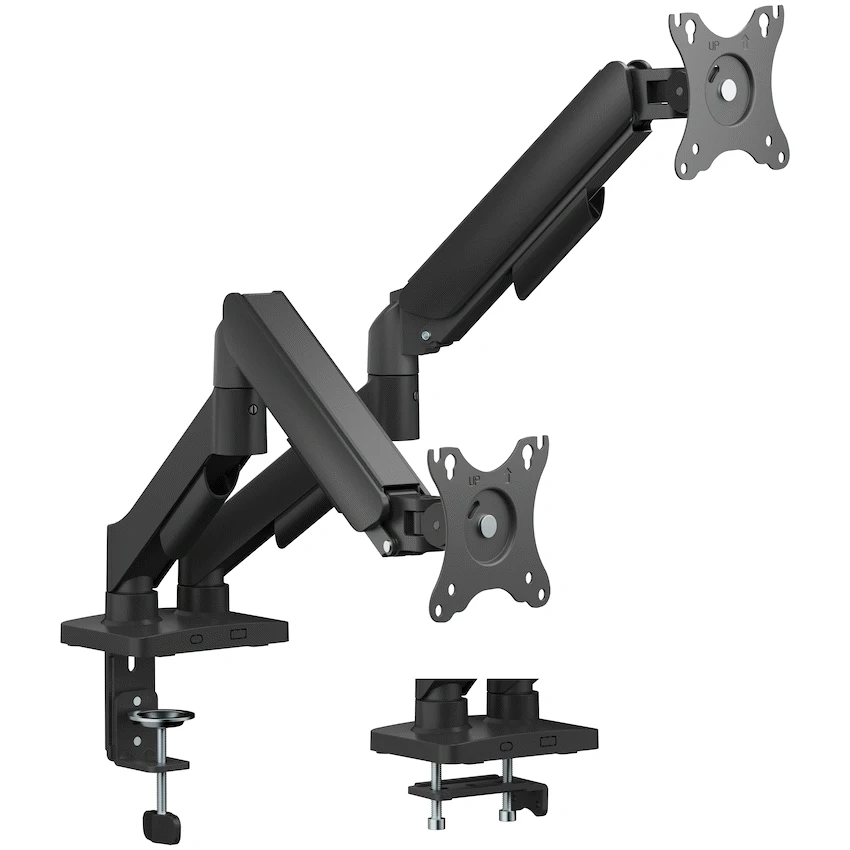 Volkano Televisions Volkano Steel Series Full Motion Dual Monitor Desk Mount 17" - 32"