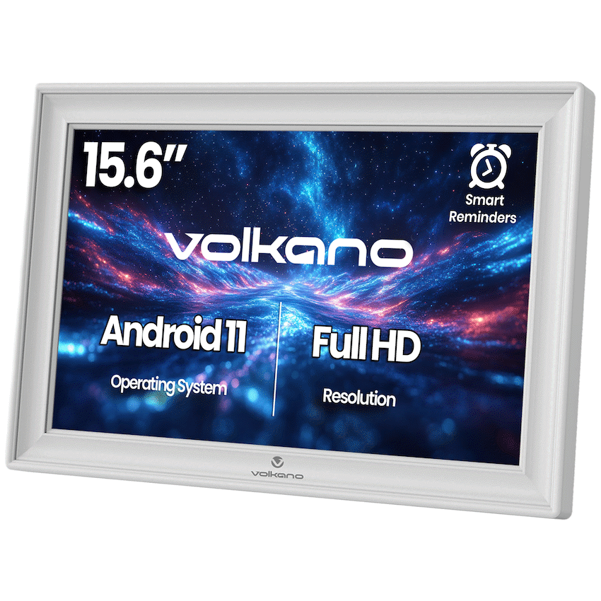 Volkano Volkano Agenda Series Smart Calendar and Digital Photo Frame 15.6" - White
