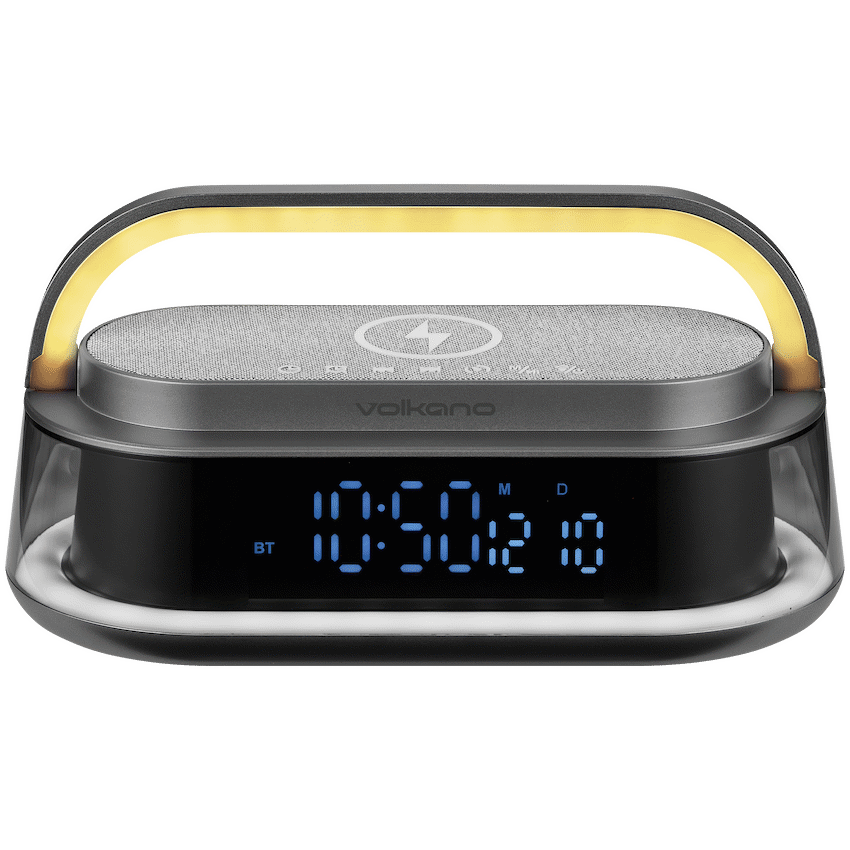 Volkano Volkano Awaken Series Alarm Clock with Wireless Charging and Speaker