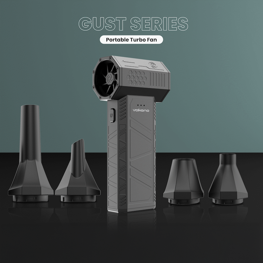Volkano Volkano Gust Series Portable Turbo Fan - Black