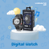 Volkano Volkano Kids Digital Watch with Apple Find My - 3ATM Waterproof (Anti-Lost) - Black
