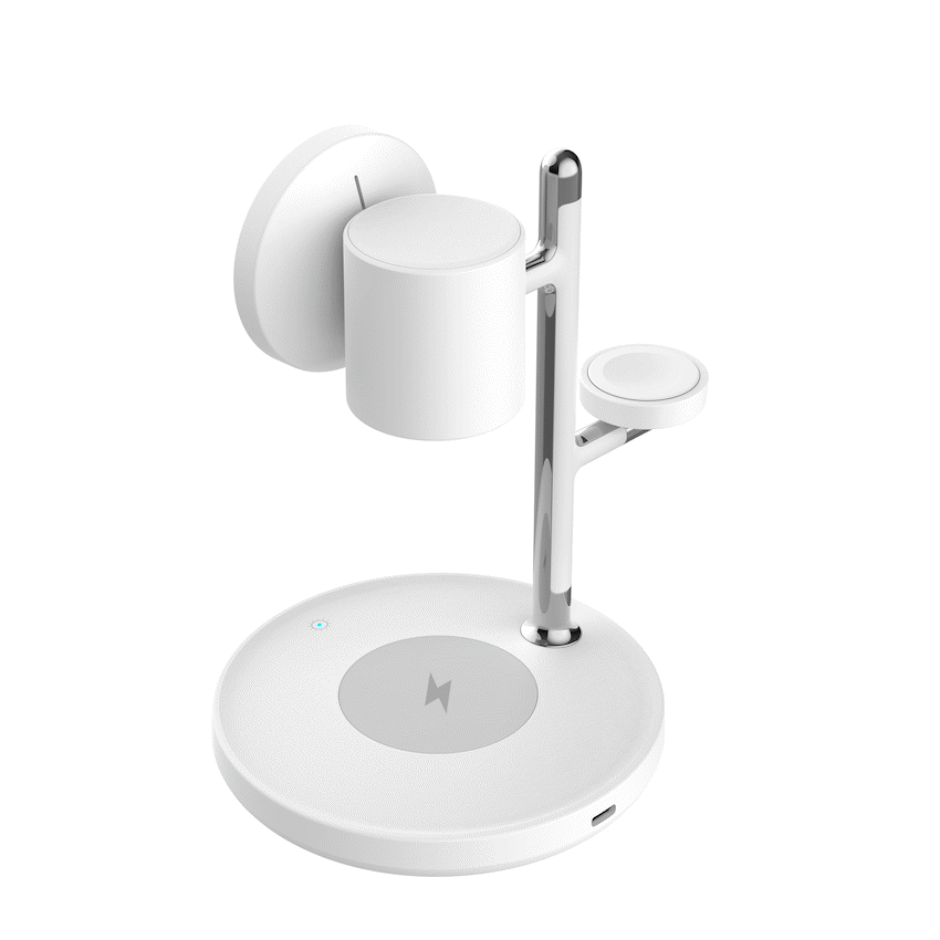 Volkano Volkano Lumen Series 3-in-1 Magnetic 25W Qi2.2 Wireless Charging Station - White