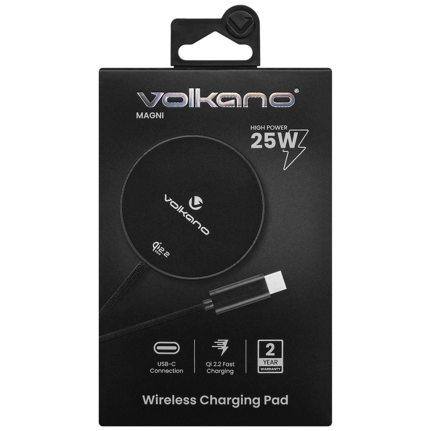 Volkano Volkano Magni Series Qi2.2 25W Wireless Charging Pad - Black