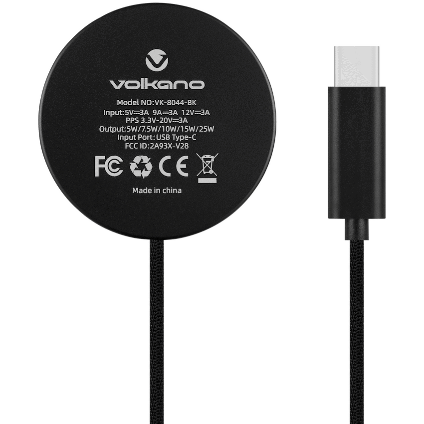 Volkano Volkano Magni Series Qi2.2 25W Wireless Charging Pad - Black