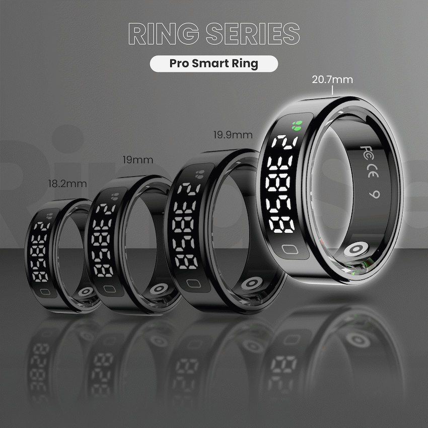 Volkano Volkano Ring Series Ring Pro Smart Ring with Charging Case - 20.7mm