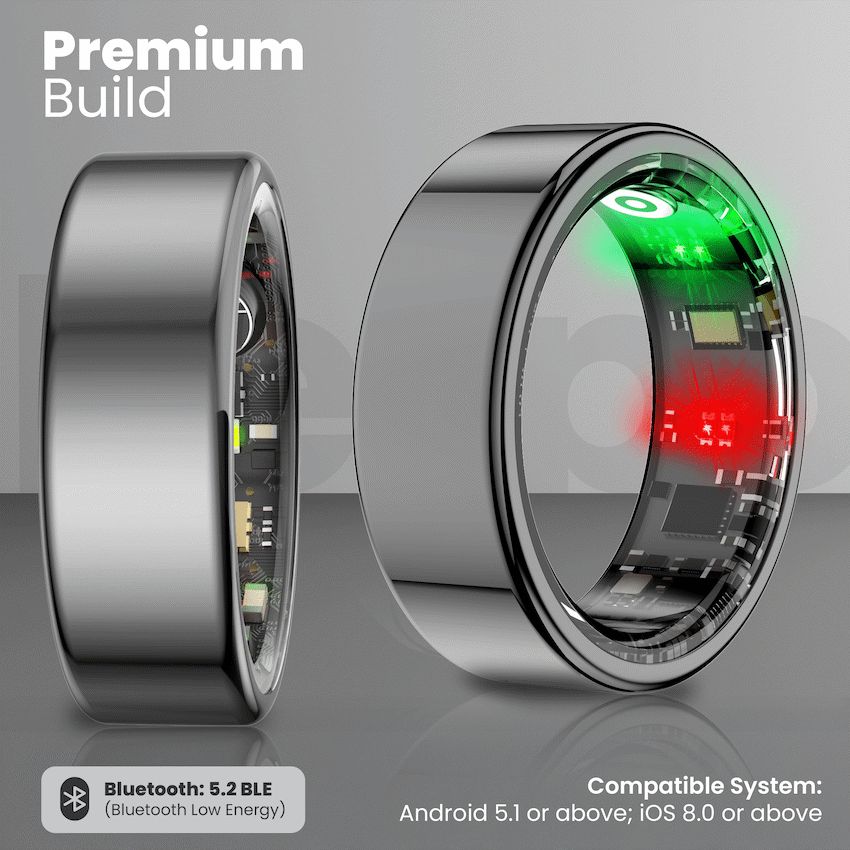 Volkano Volkano Ring Series Smart Ring with Charging Case - 19.1mm