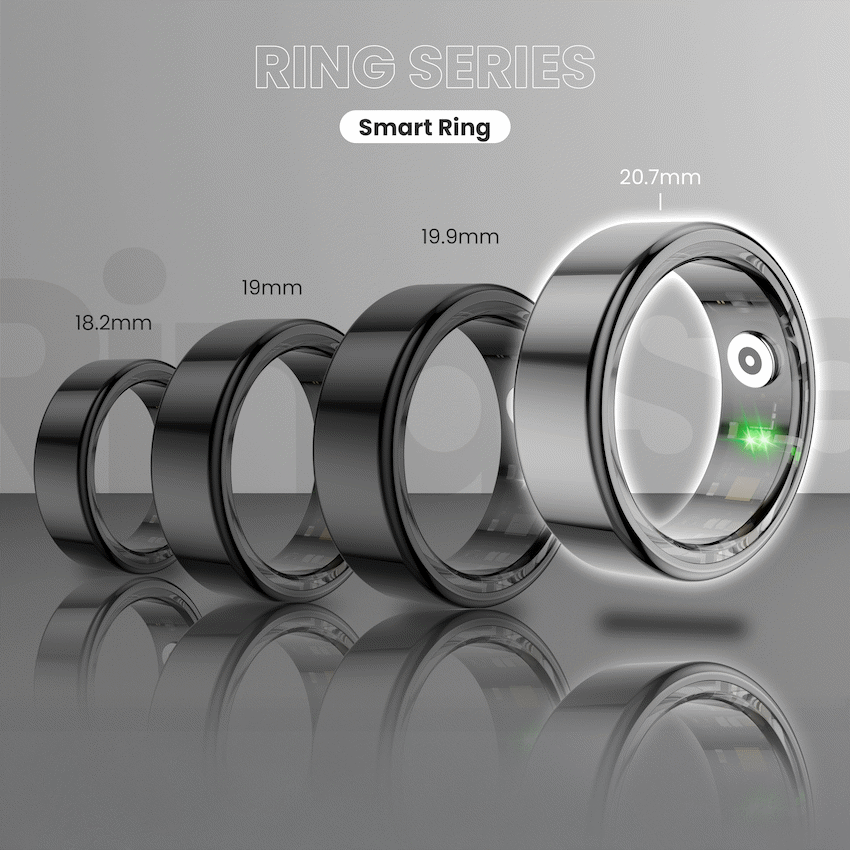Volkano Volkano Ring Series Smart Ring with Charging Case - 20mm