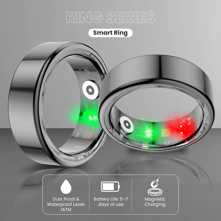 Volkano Volkano Ring Series Smart Ring with Charging Case - 20mm