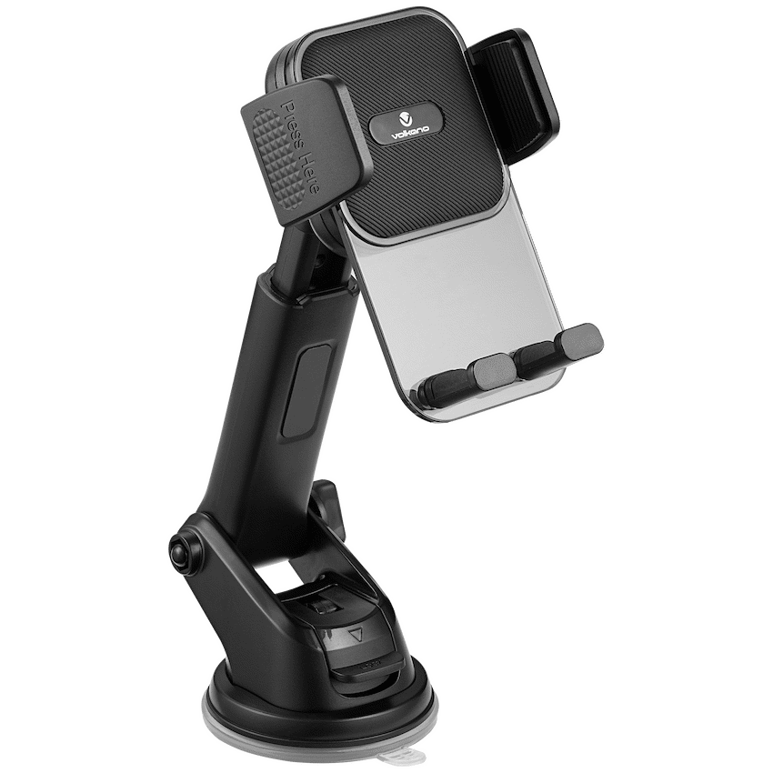 Volkano Volkano Secure Series Car Vent, Dash & Windshield Mount Phone Holder - Black