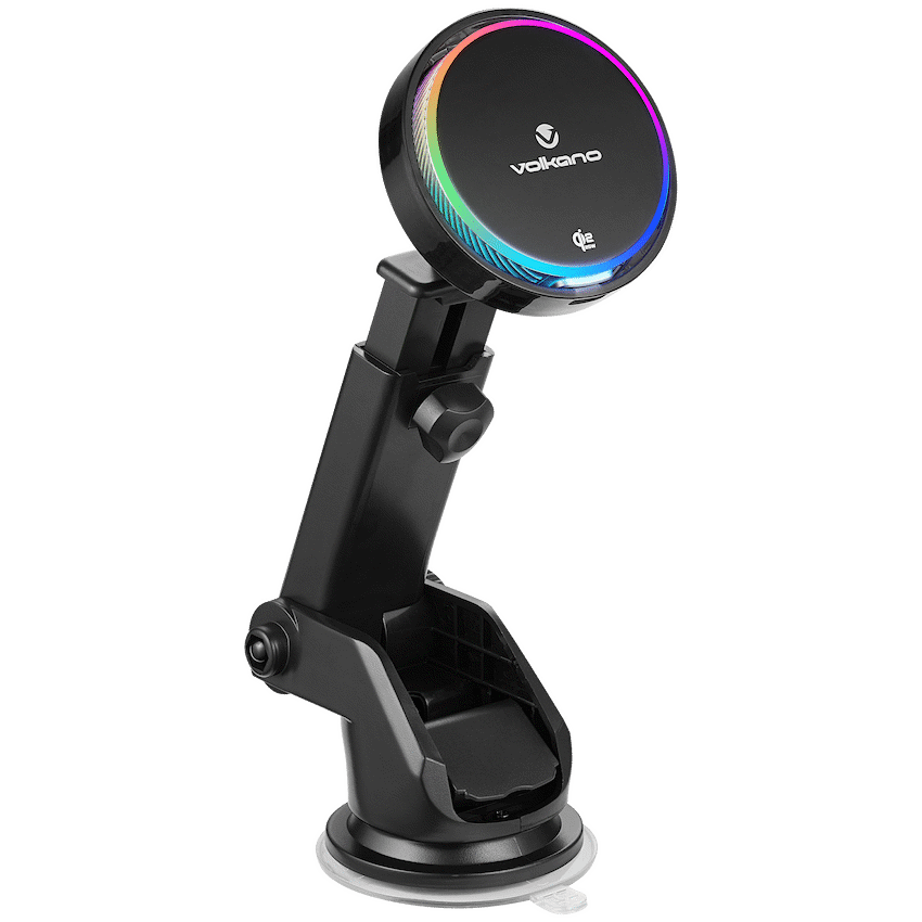 Volkano Volkano Sentinel Series Qi2.2 Magnetic Wireless Charging Car Dash Mount Phone Holder - Black