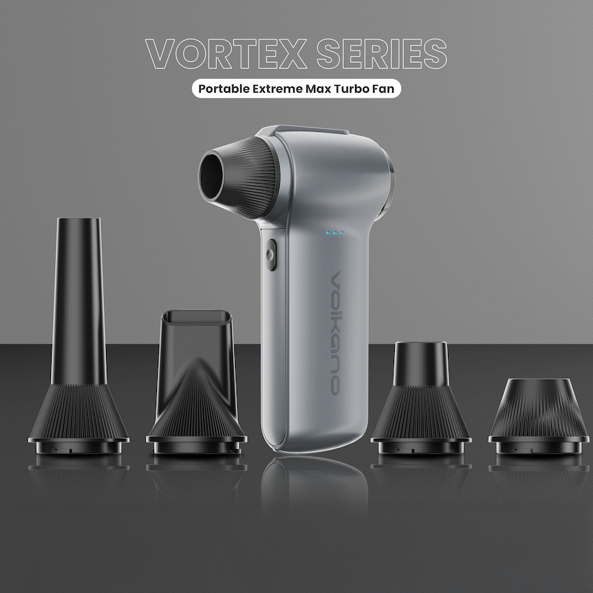 Volkano Volkano Vortex Series Portable Extreme Max Turbo Fan - Gun Metal