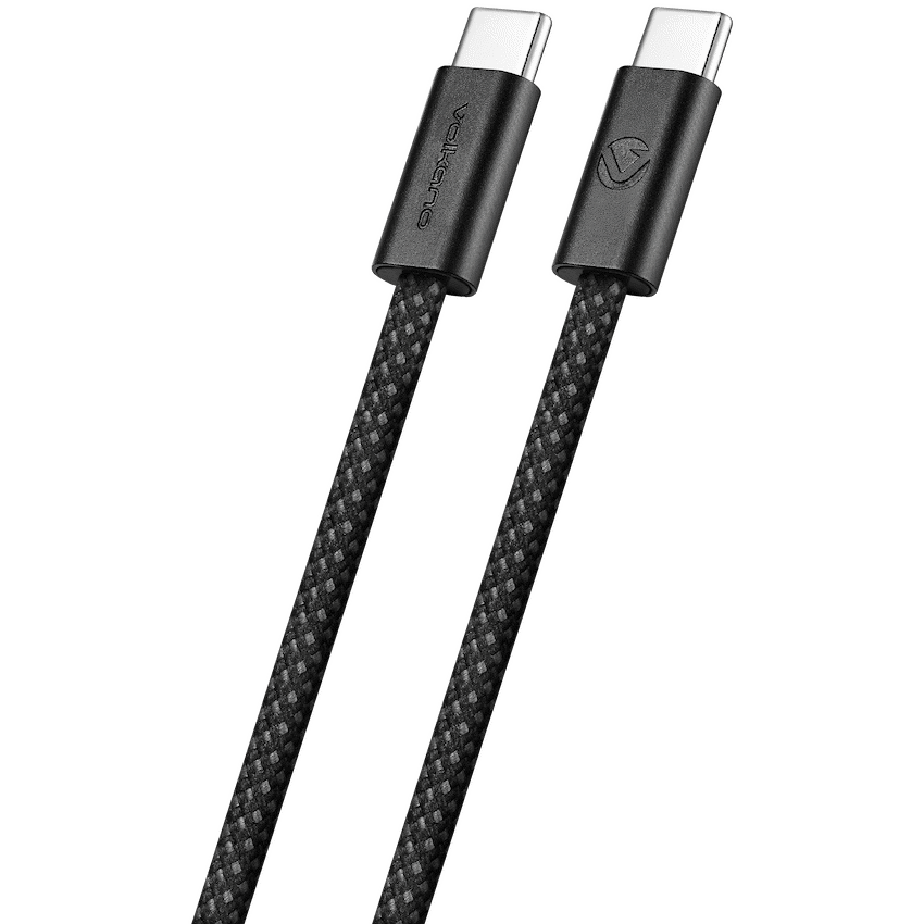 Volkano Volkano Weave Series 60w USB C to USB C 1.2m-Black