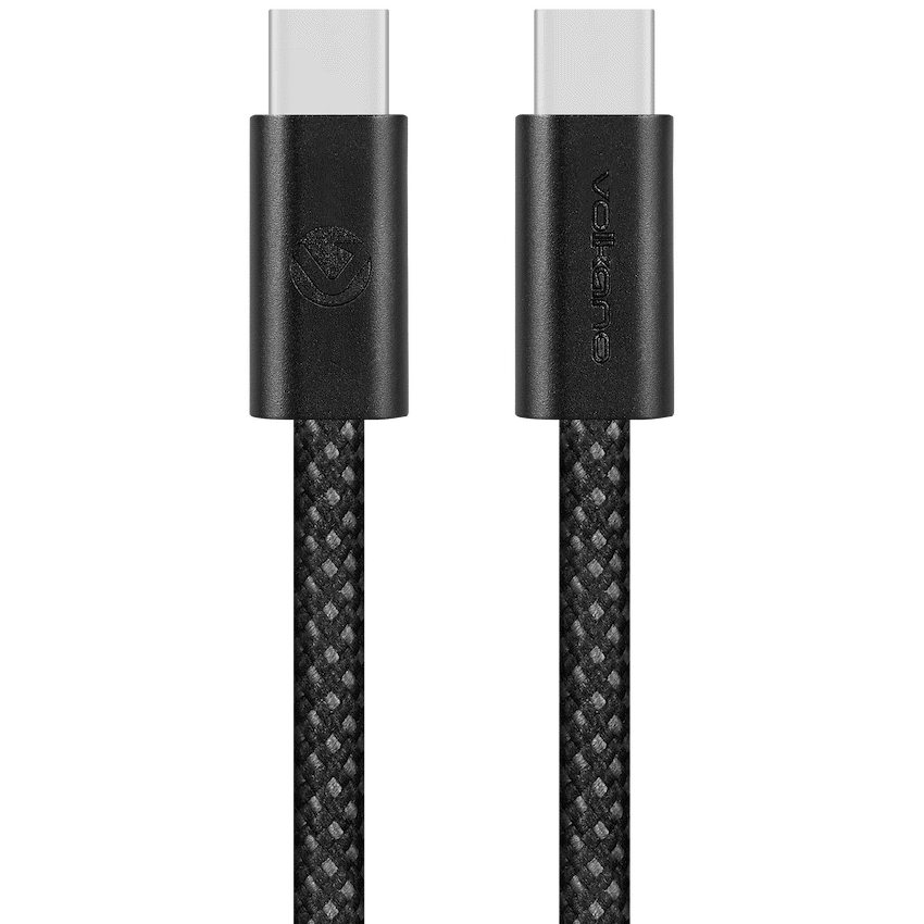 Volkano Volkano Weave Series 60w USB C to USB C 1.2m-Black