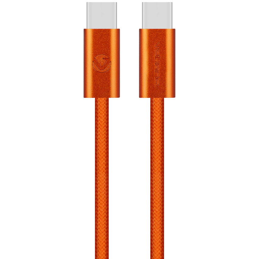 Volkano Volkano Weave Series 60w USB C to USB C 1.2m-Orange
