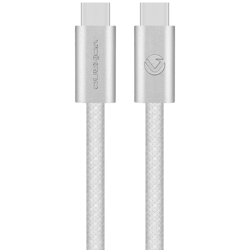 Volkano Volkano Weave Series 60w USB C to USB C 1.2m-White