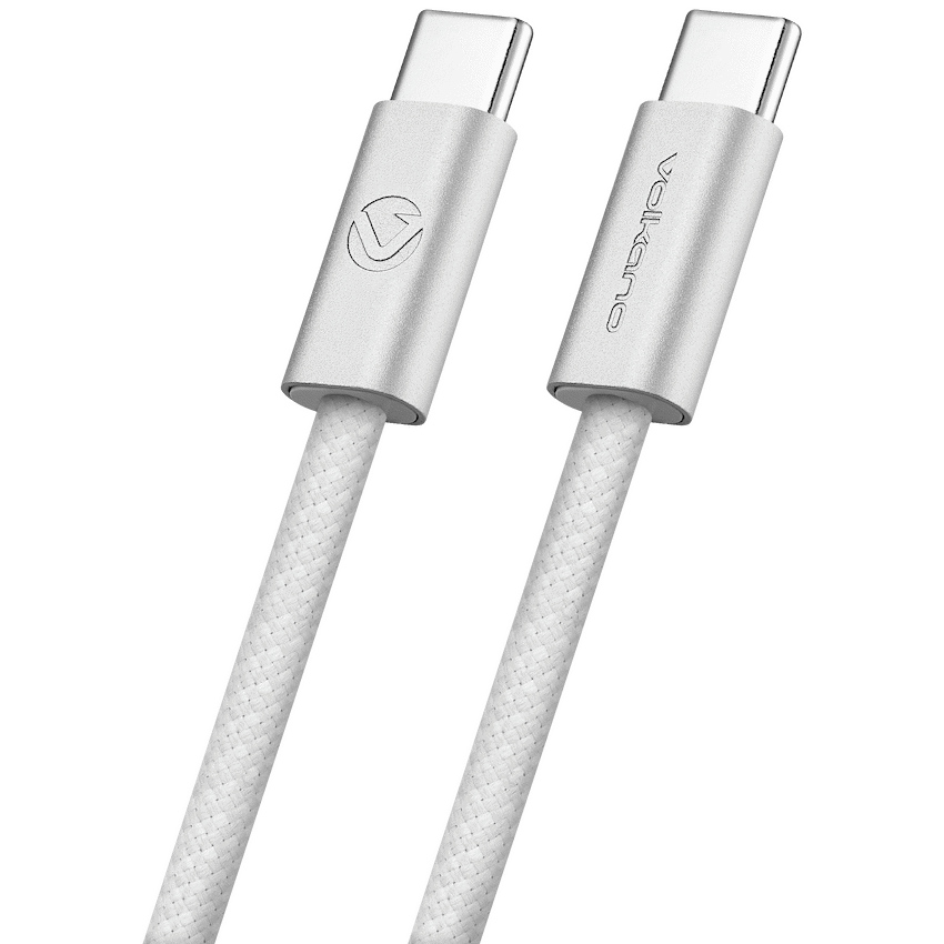 Volkano Volkano Weave Series 60w USB C to USB C 1.2m-White