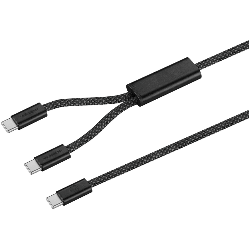 Volkano Volkano Weave Series USB C to 2 USB C 100W 1.5m
