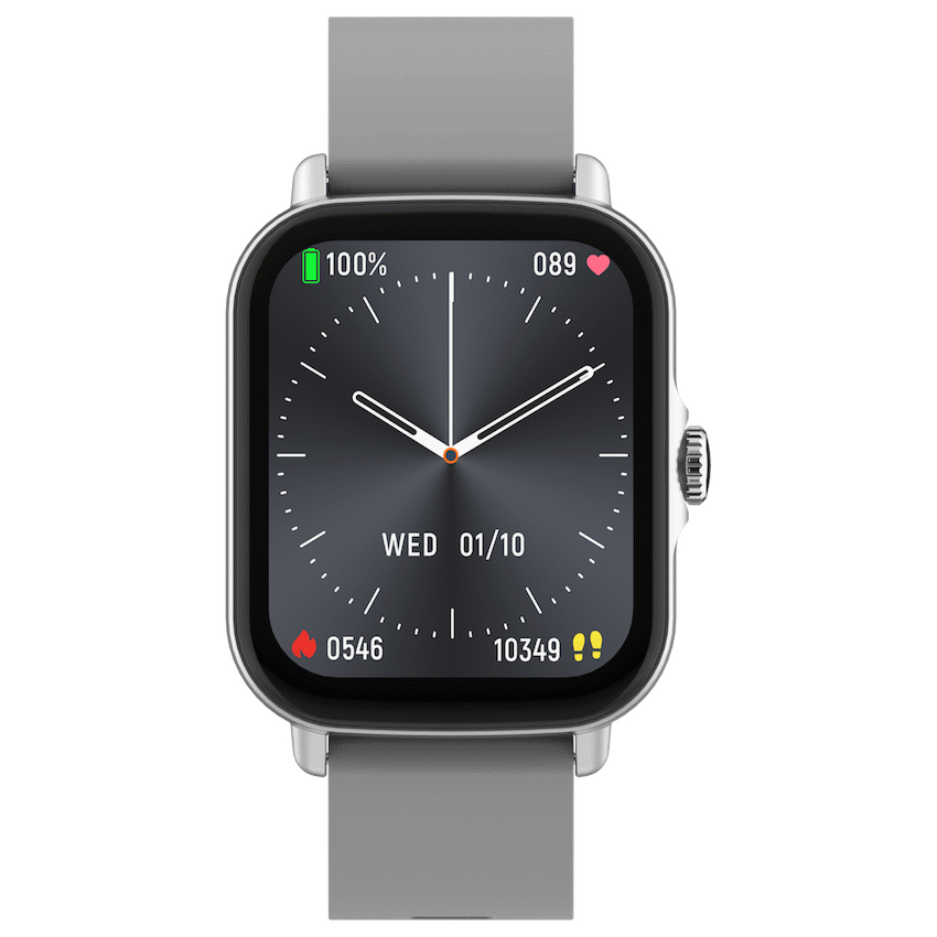 Volkano Wearables Volkano Active Tech Serene series Watch with heart rate monitor - Silver