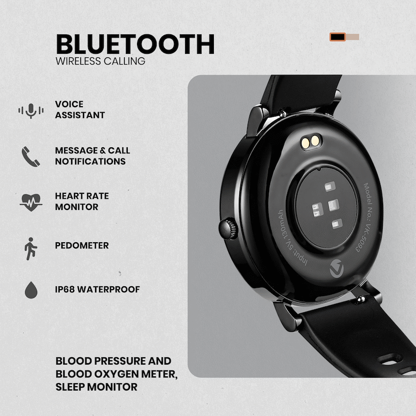 Volkano Wearables Volkano Aurora Series Ladies Smart Watch - Black